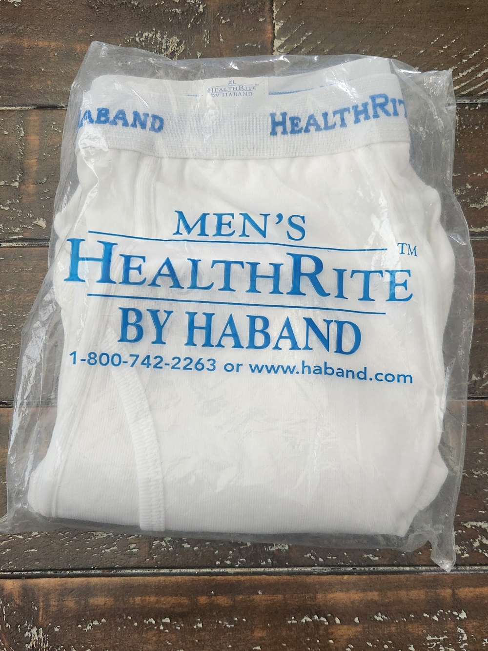 Vintage 80s Deadstock Healthrite Knit Briefs Size Extra Large. 2 Pk